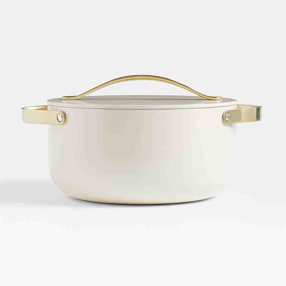 CMYK Printing Home Cream Supper Non-Stick Ceramic Dutch Oven